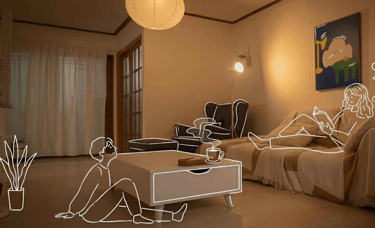 Pause Stay 일러스트레이션